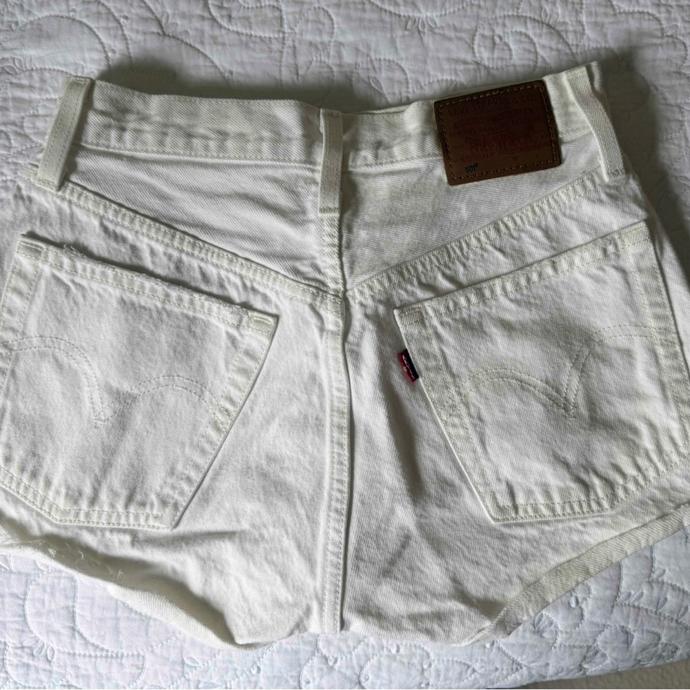Levi’s Women's White Denim Shorts